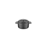 Round Grey Dutch Oven dia.5" h:2.5" 18 oz